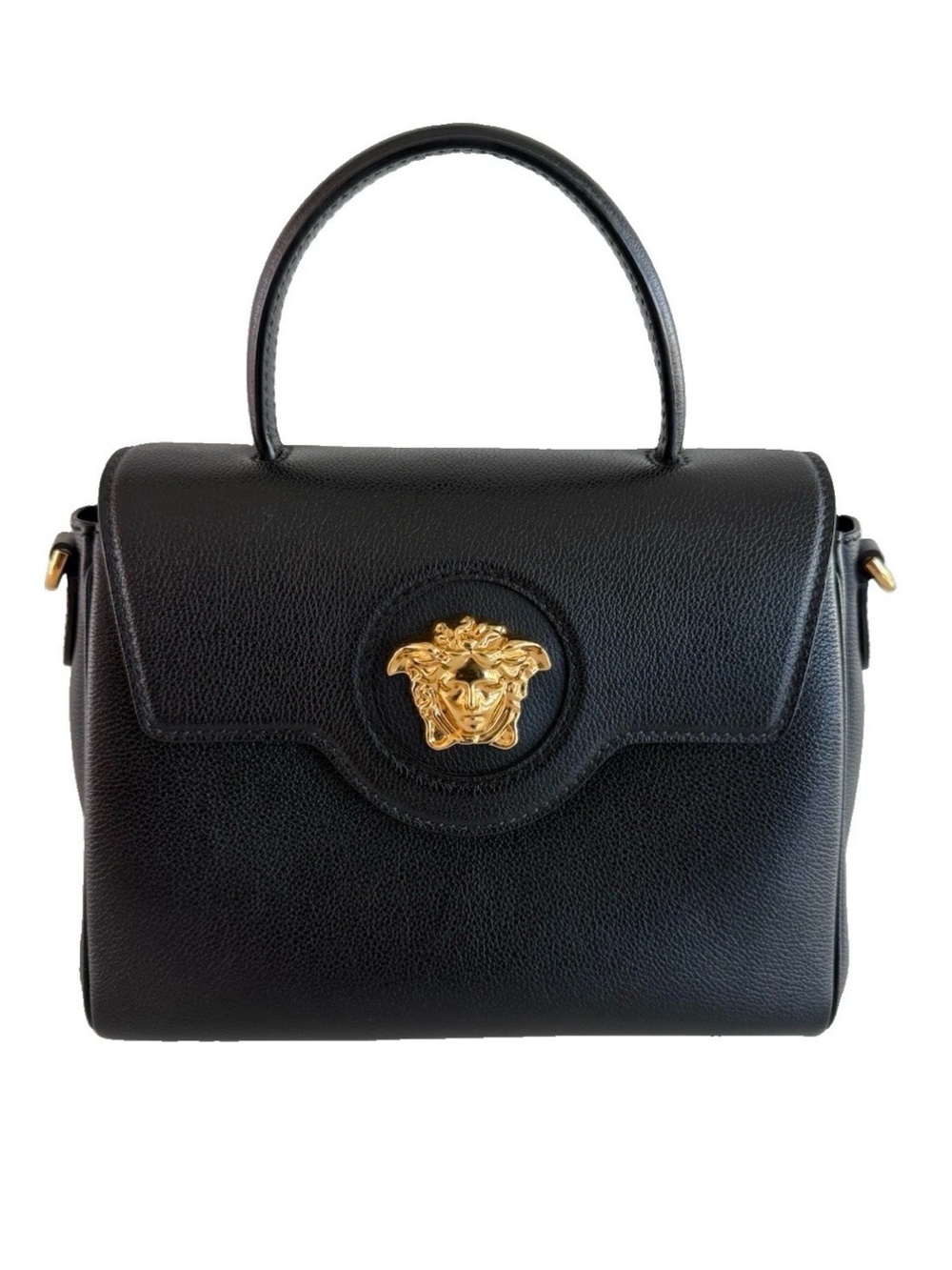 Versace La Medusa Leather Top Handle